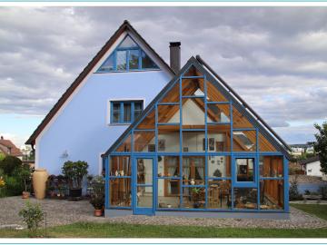 Wintergarten in blau