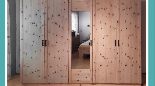 Zirbe Schrank mit Spiegel 