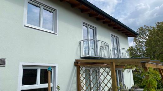 Holzfenster Renovierung mit Aluminium kpl. Haus weiß