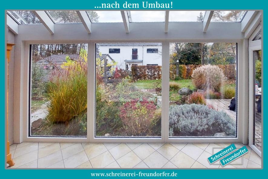 NACHHER Wintergarten weiß