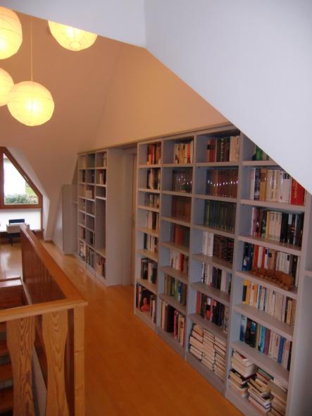 Bücherregal Schrankwand Regal Dachschräge Schübe