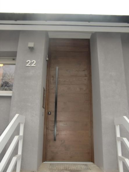 Moderne Holzhaustüre