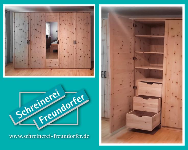 Zirbenschrank mit Spiegel