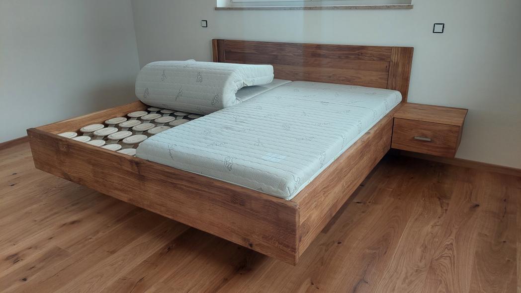 Bett Wildeiche mit Relax 2000 Bettensystem2