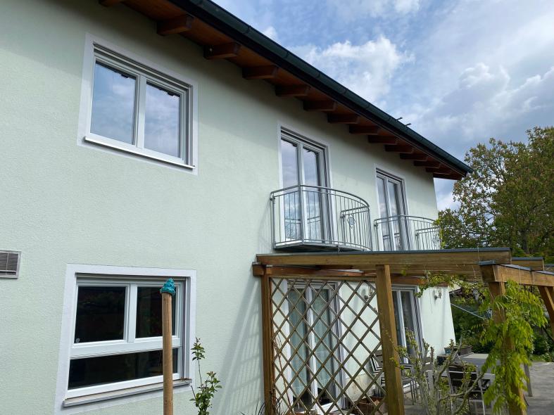 Holzfenster Renovierung mit Aluminium kpl. Haus weiß