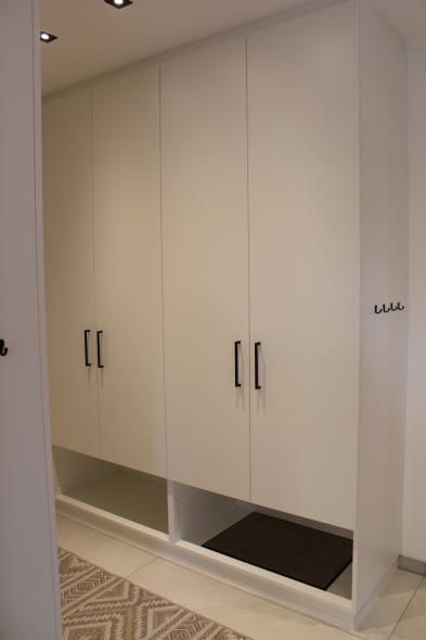 Einbaugarderobe weiß 4