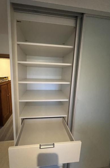 Gleittüren Kleiderschrank mit Floatglas Classic Gray 5